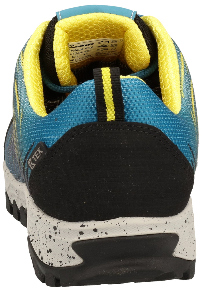 Kastinger Wanderschuhe Lederimitat/Mesh Blau/Gelb - surf4shoes