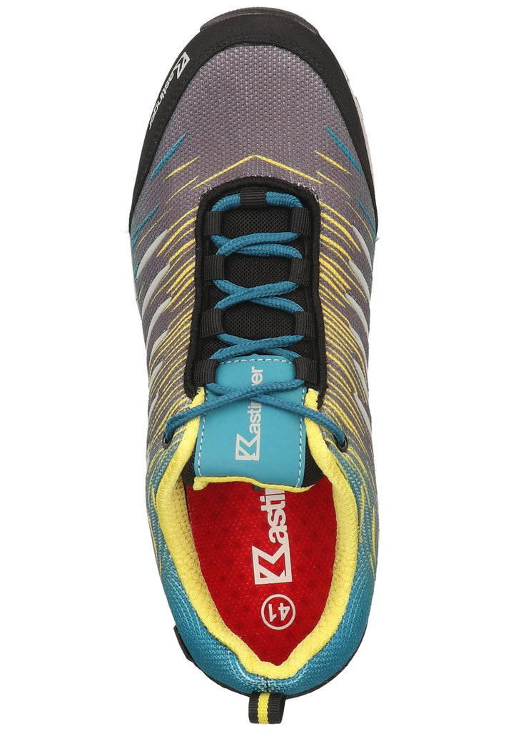 Kastinger Wanderschuhe Lederimitat/Mesh Blau/Gelb - surf4shoes