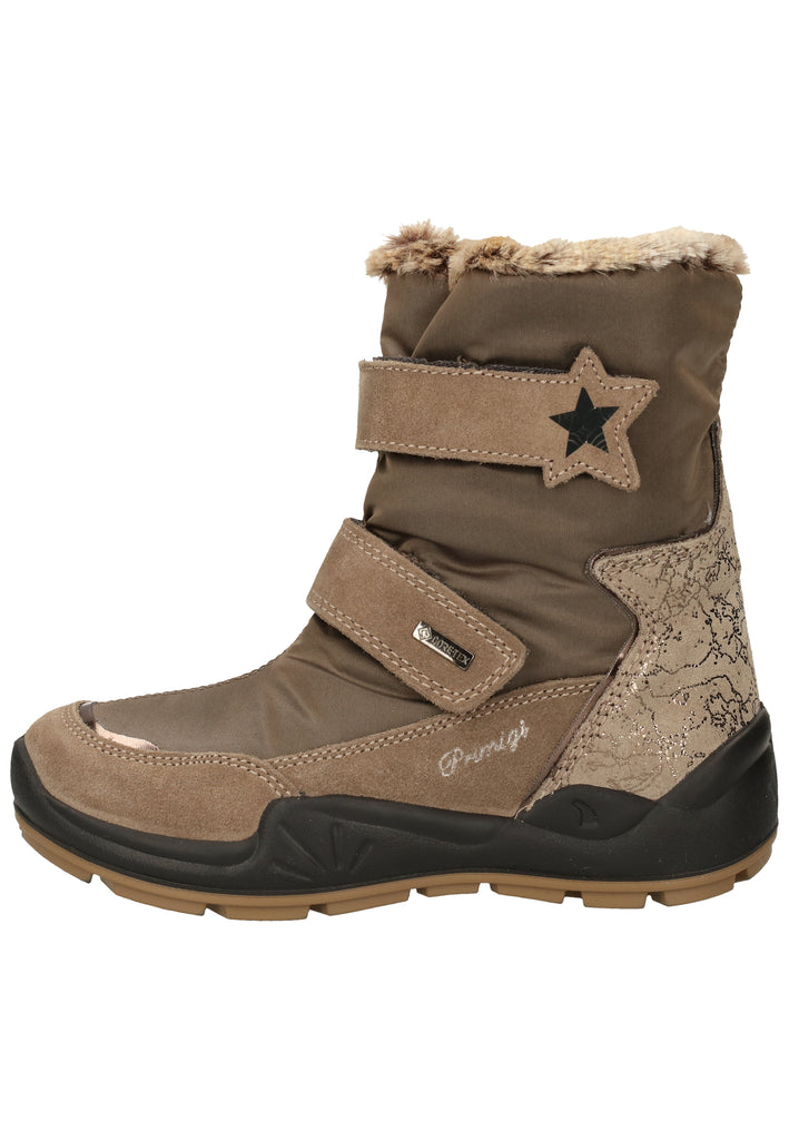 Primigi Stiefel Leder/Textil Beige Warmfutter - surf4shoes