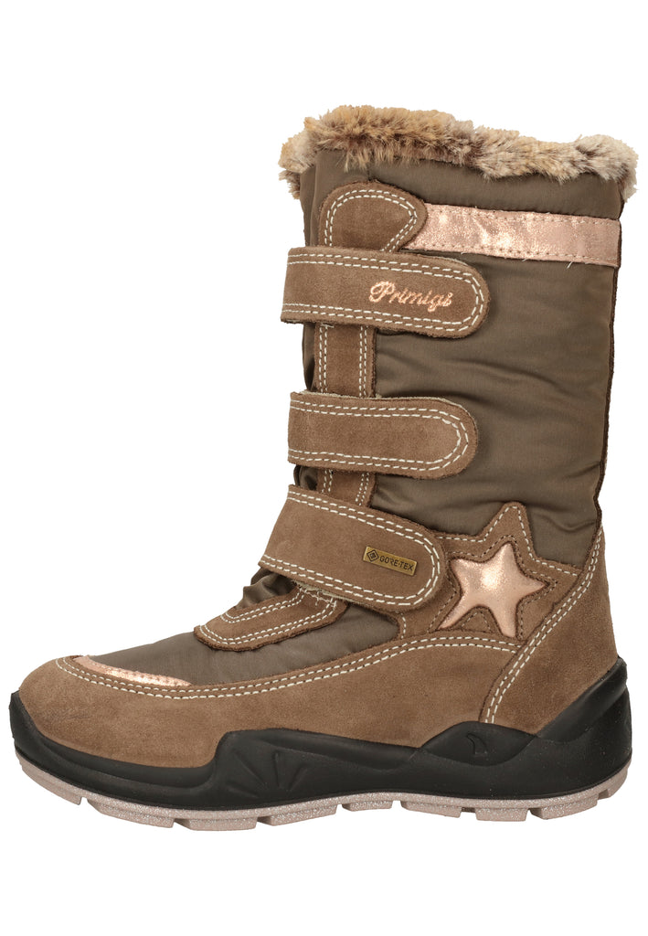 Primigi Stiefel Leder/Textil Beige Warmfutter - surf4shoes