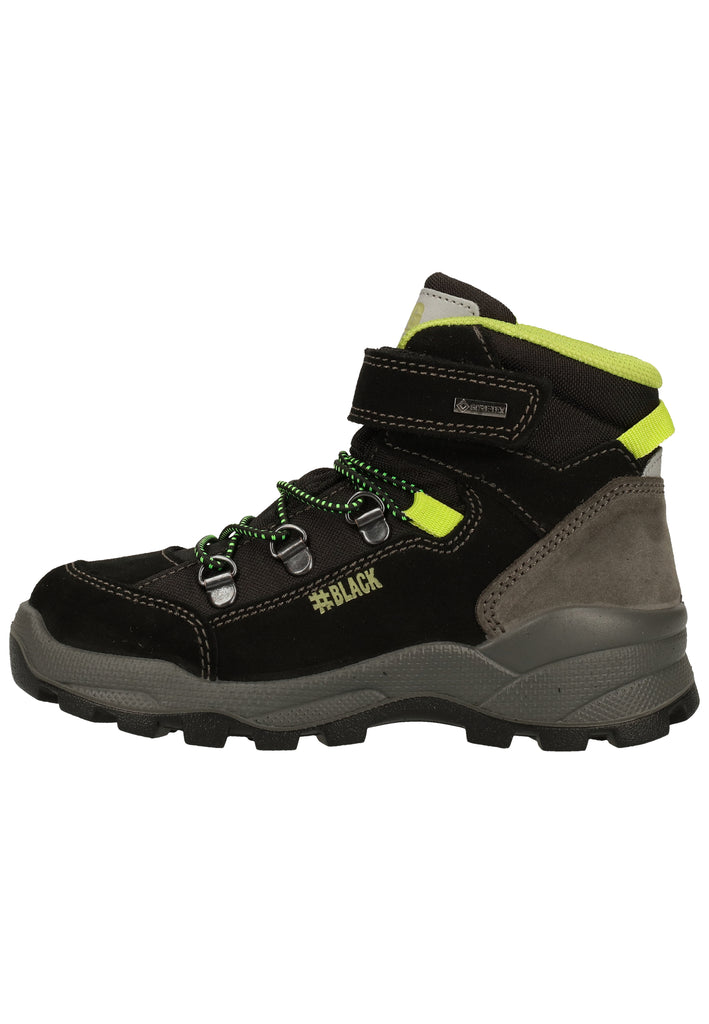 Primigi Stiefelette Leder/Textil Schwarz - surf4shoes