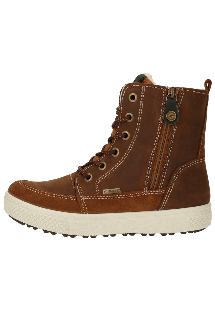 Primigi Stiefelette Leder/Textil Marrone Warmfutter - surf4shoes