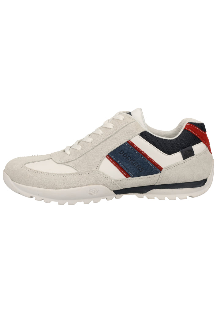 Dockers Sneaker Leder Weiß/Rot - surf4shoes