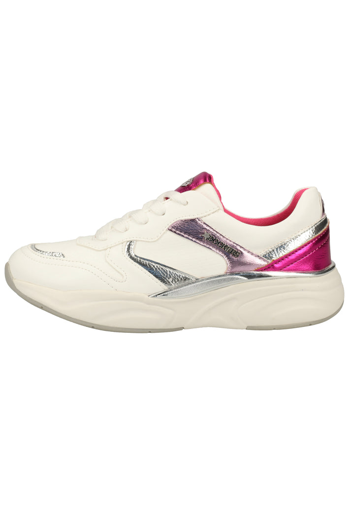 Dockers Sneaker Lederimitat Weiß/Rot - surf4shoes