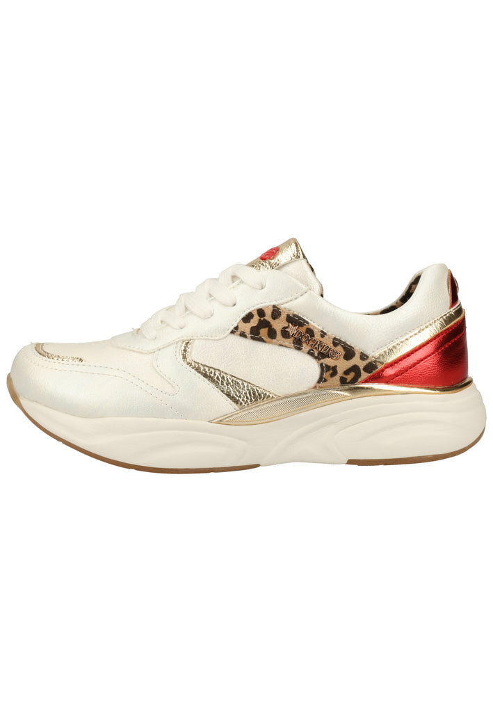 Dockers Sneaker Lederimitat Weiß Kombi - surf4shoes