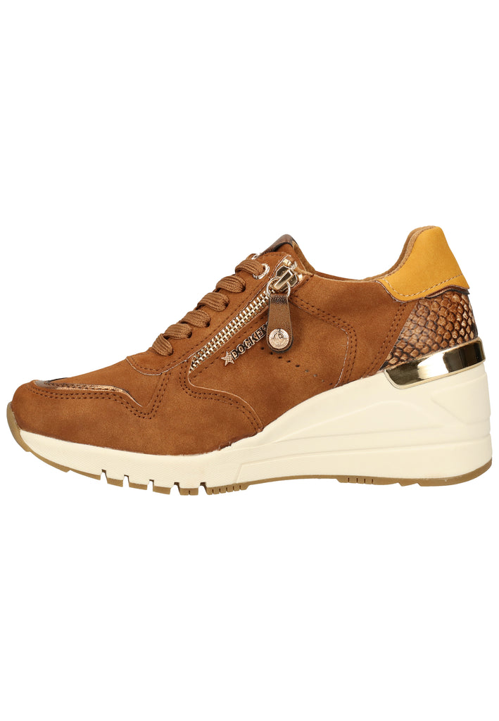 Dockers Sneaker Lederimitat Cognac - surf4shoes
