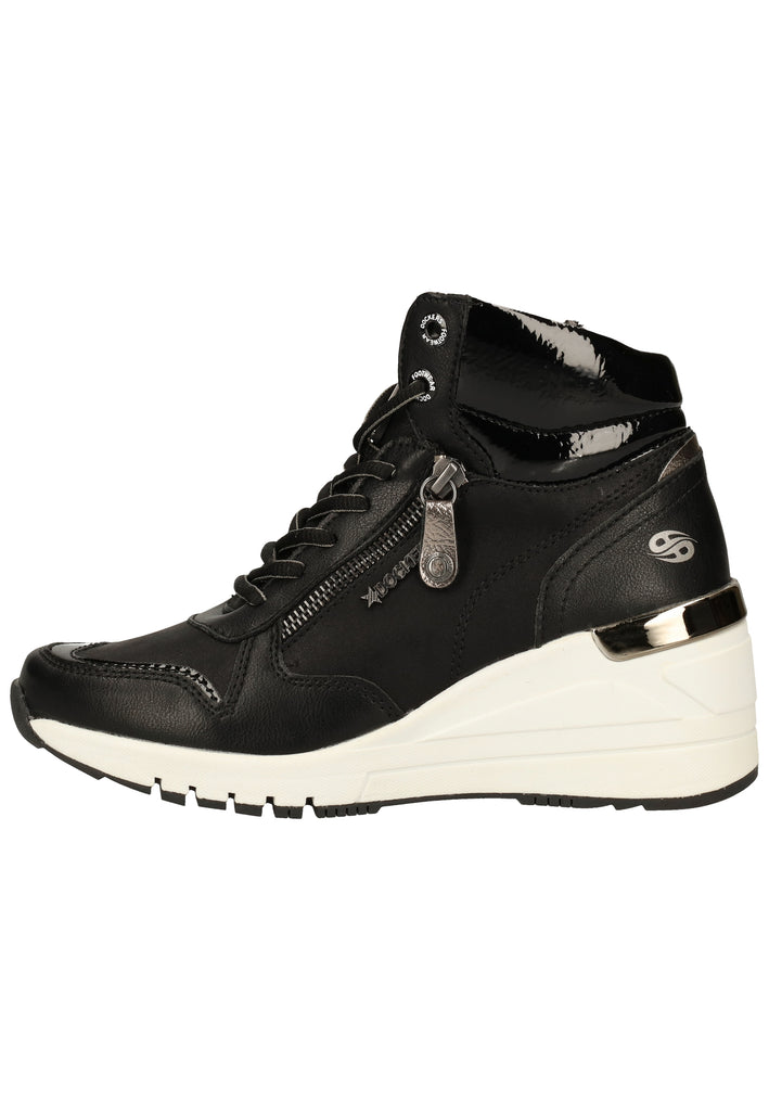 Dockers Sneaker Lederimitat Schwarz - surf4shoes