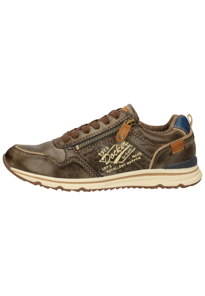 Dockers Sneaker Lederimitat Dunkelbraun - surf4shoes