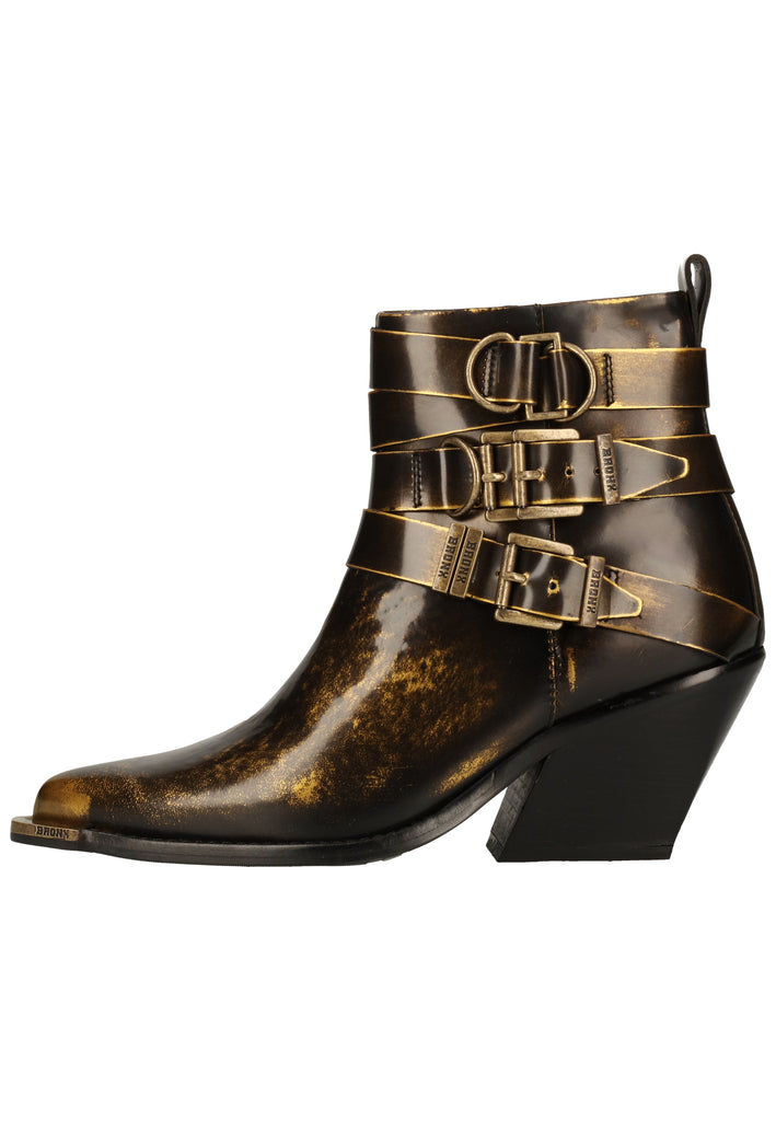 Bronx Stiefelette Leder Gold - surf4shoes