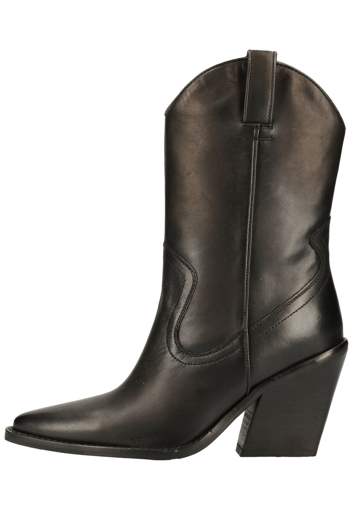 Bronx Stiefelette Leder Schwarz - surf4shoes