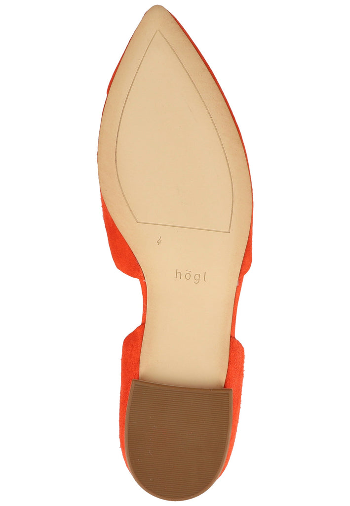 Högl Slipper Veloursleder Orange - surf4shoes