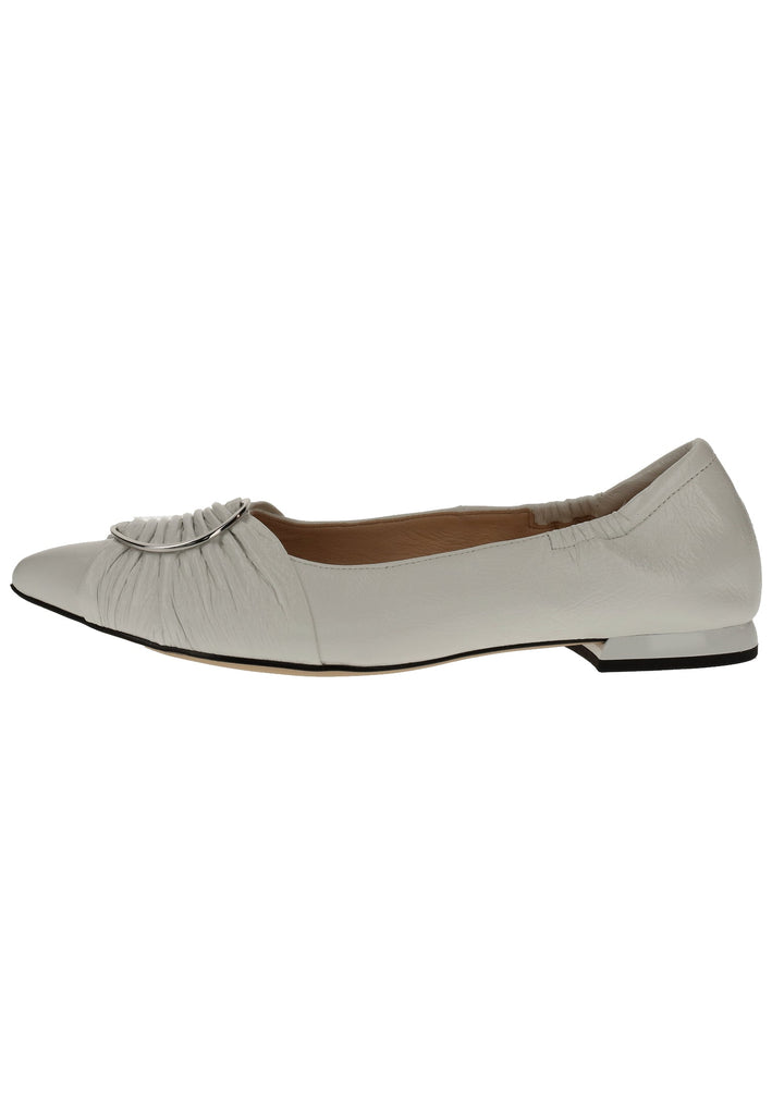 Högl Ballerinas Leder Weiß Lack - surf4shoes