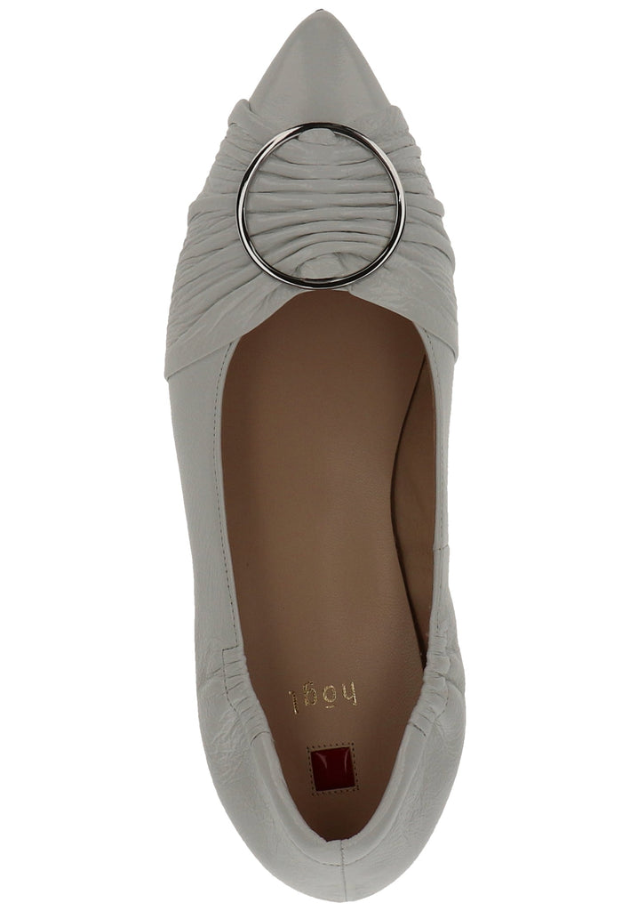 Högl Ballerinas Leder Weiß Lack - surf4shoes