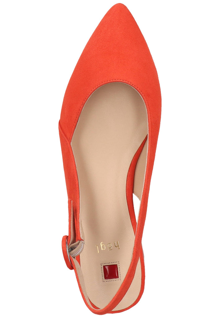 Högl Ballerinas Veloursleder Orange - surf4shoes