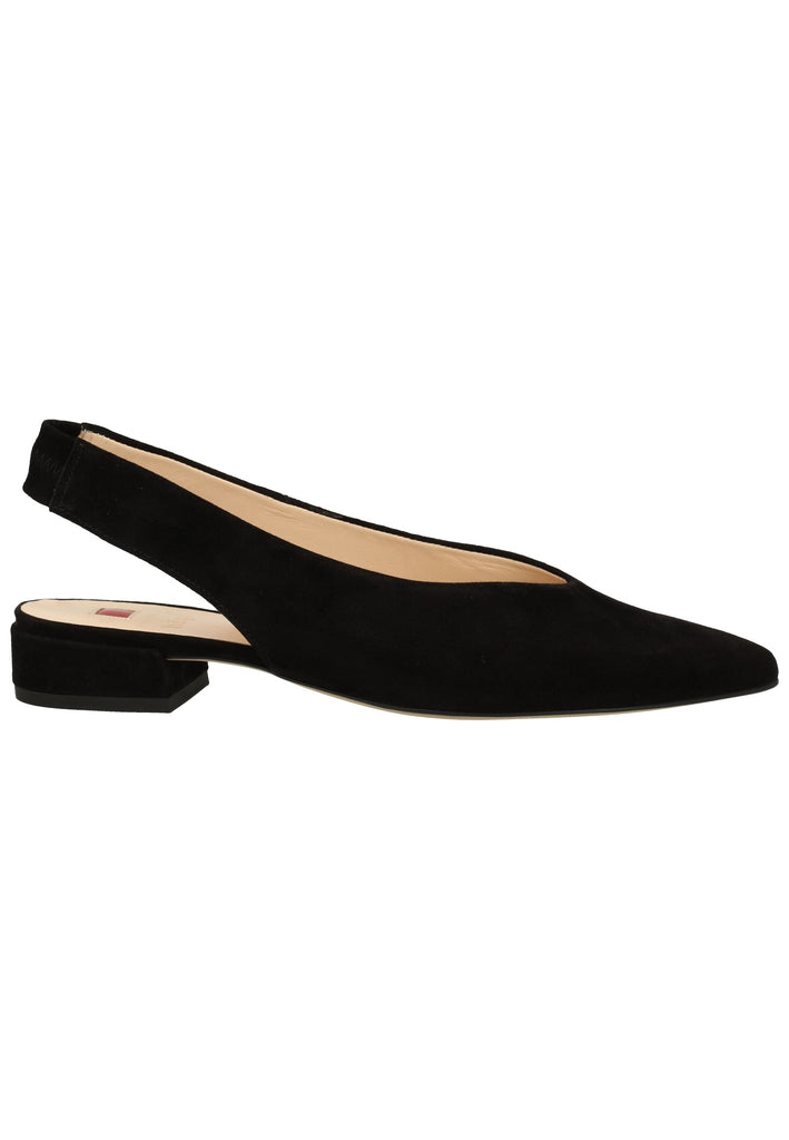Högl Ballerinas Veloursleder Schwarz - surf4shoes