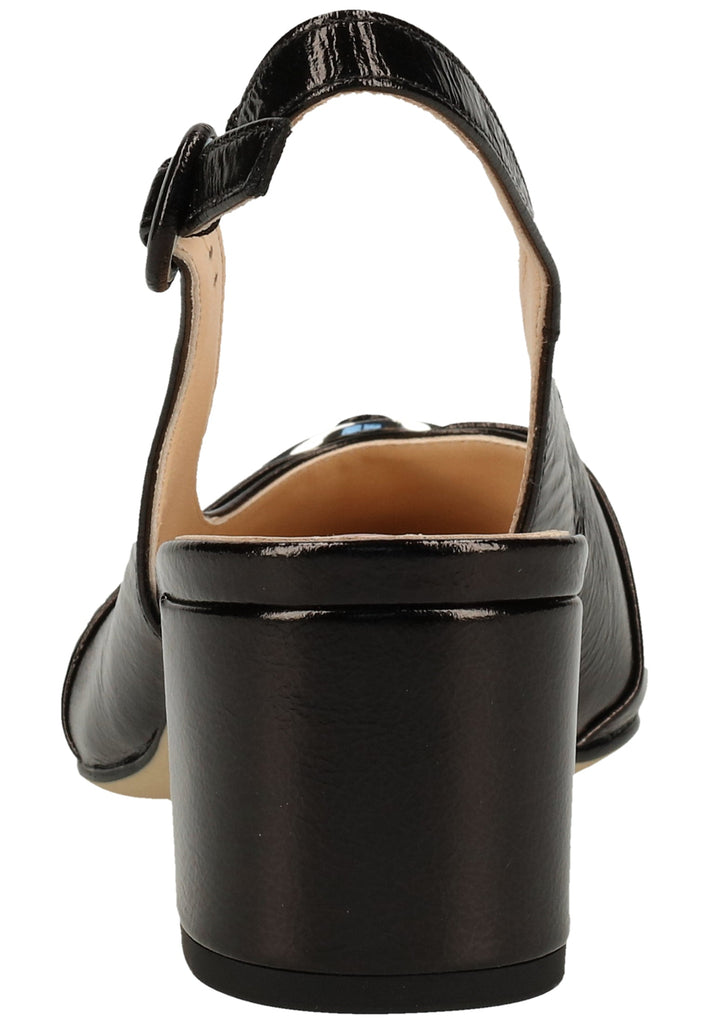 Högl Pumps Leder Schwarz Lack - surf4shoes