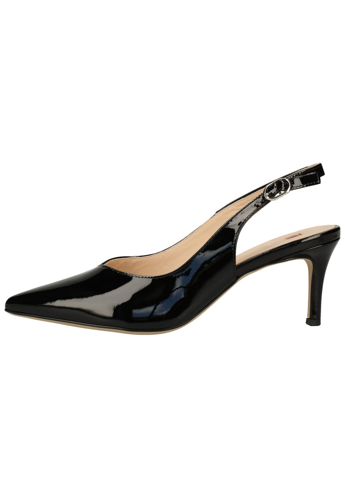 Högl Pumps Leder Schwarz Lack - surf4shoes