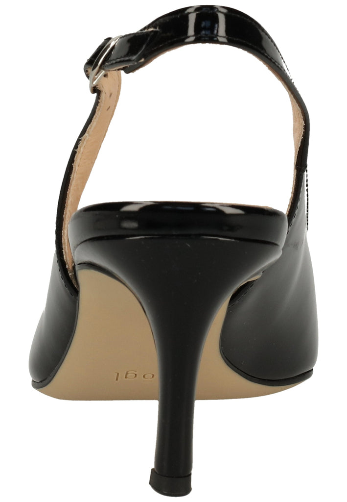 Högl Pumps Leder Schwarz Lack - surf4shoes