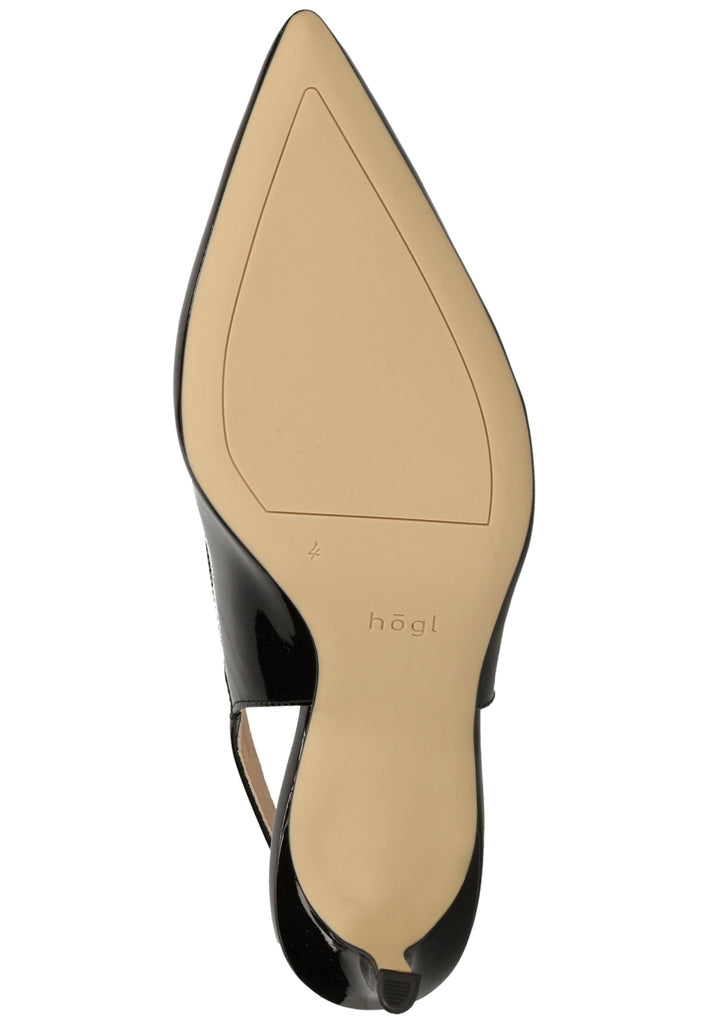 Högl Pumps Leder Schwarz Lack - surf4shoes