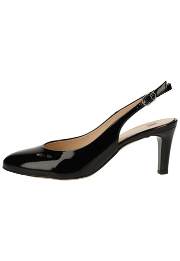 Högl Pumps Leder Schwarz Lack - surf4shoes