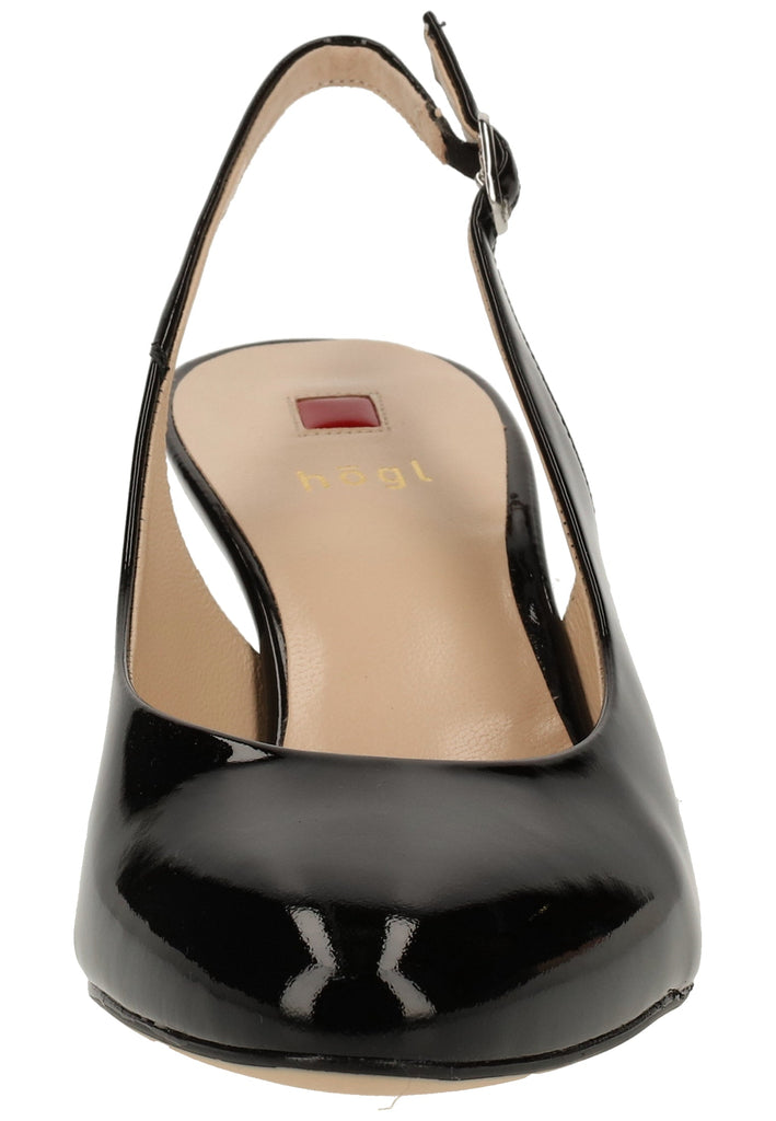 Högl Pumps Leder Schwarz Lack - surf4shoes