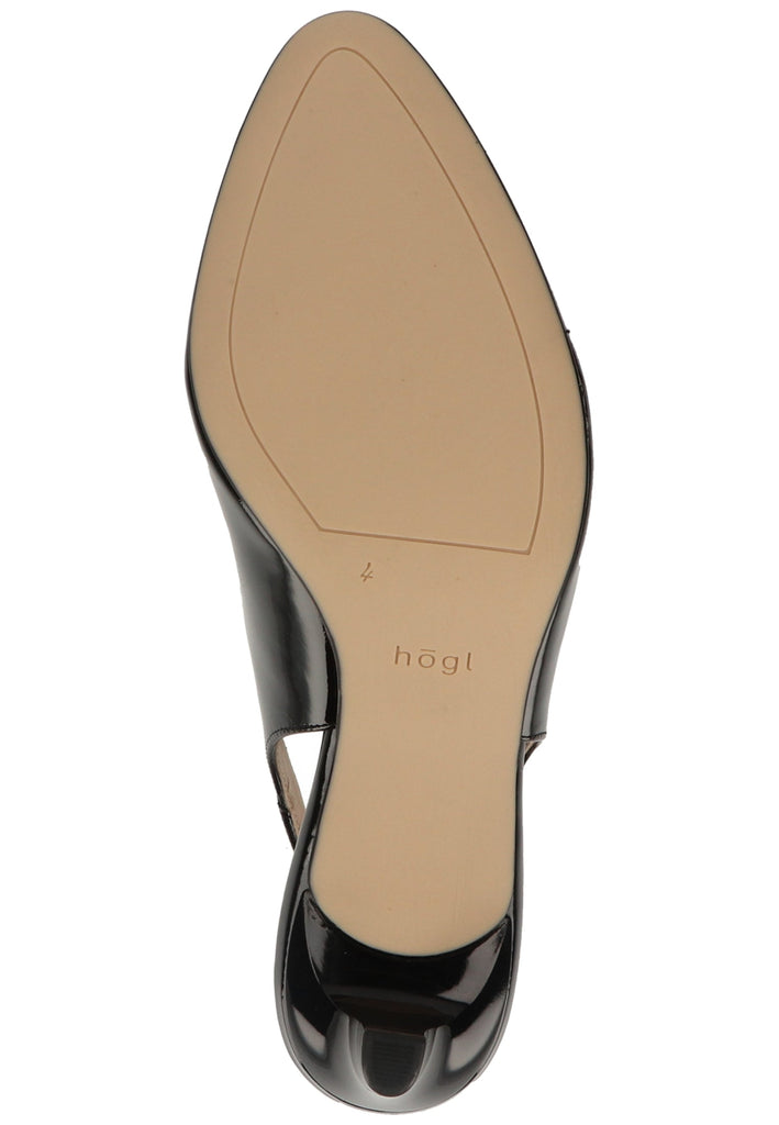 Högl Pumps Leder Schwarz Lack - surf4shoes
