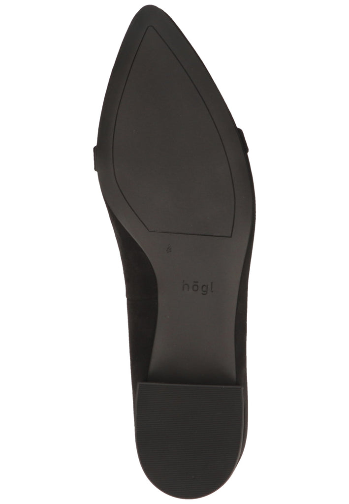 Högl Ballerinas Leder Schwarz - surf4shoes