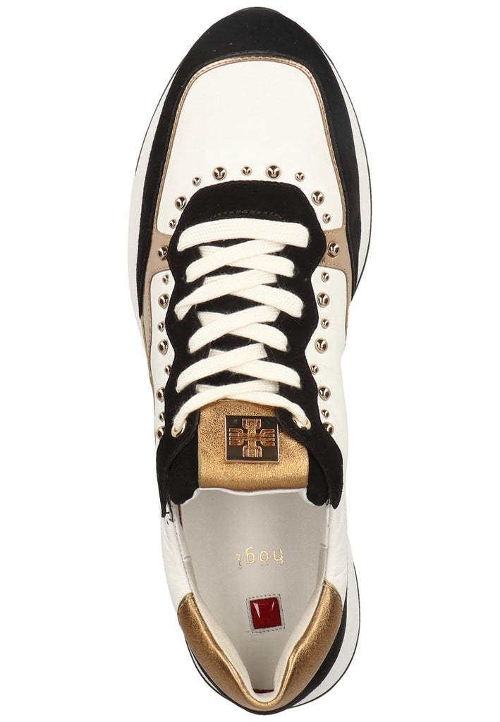 Högl Sneaker Leder Schwarz/Weiß - surf4shoes