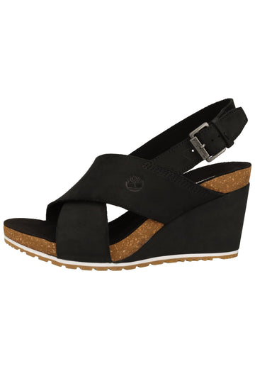 Timberland Sandalen Nubukleder Schwarz - surf4shoes