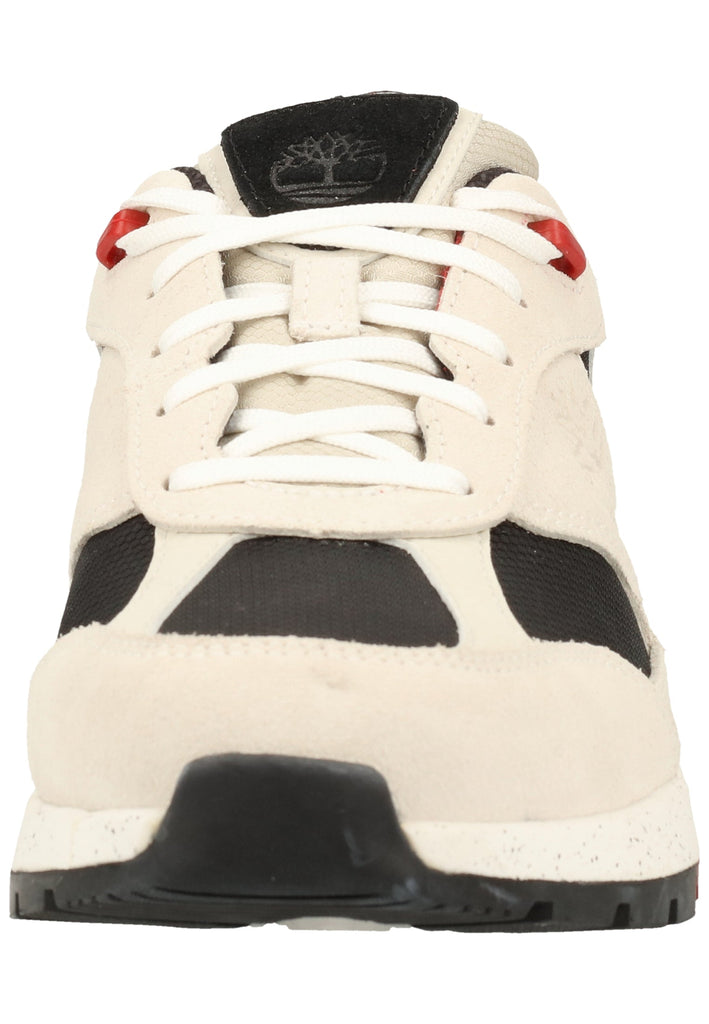 Timberland Sneaker Leder/Textil Hellgrau/Rot - surf4shoes