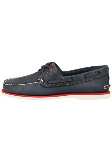 Timberland Halbschuhe Leder Navy - surf4shoes