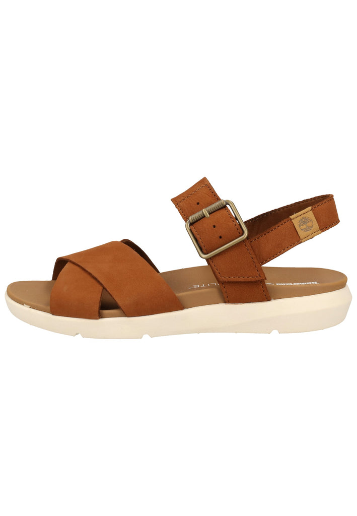 Timberland Sandalen Nubukleder Mittelbraun - surf4shoes