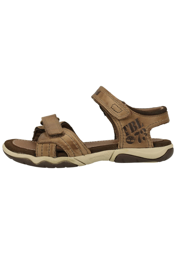 Timberland Sandalen Leder/Textil Beige - surf4shoes