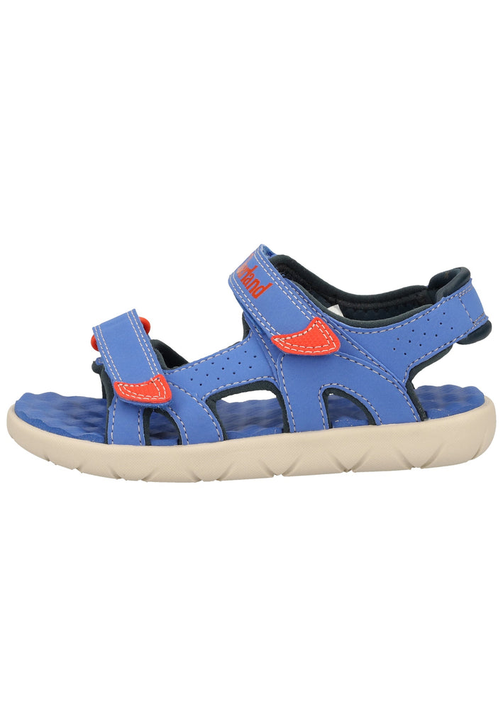 Timberland Sandalen Lederimitat Blau/Rot - surf4shoes