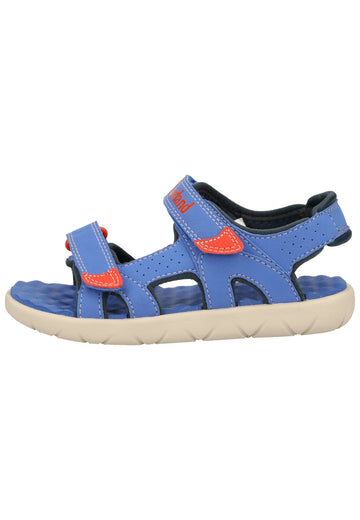 Timberland Sandalen Lederimitat Blau/Rot - surf4shoes