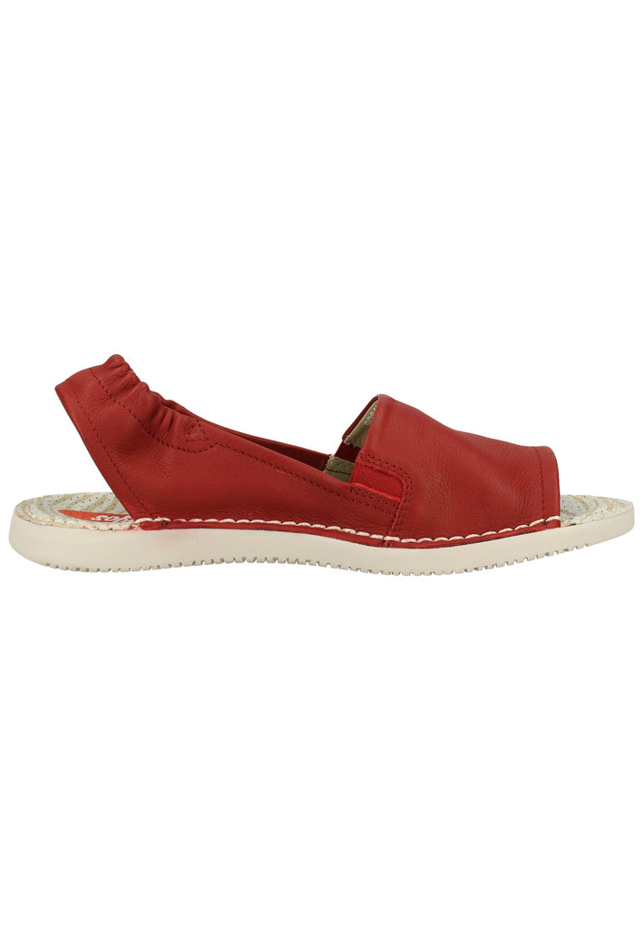 softinos Sandalen Leder/Textil Red - surf4shoes