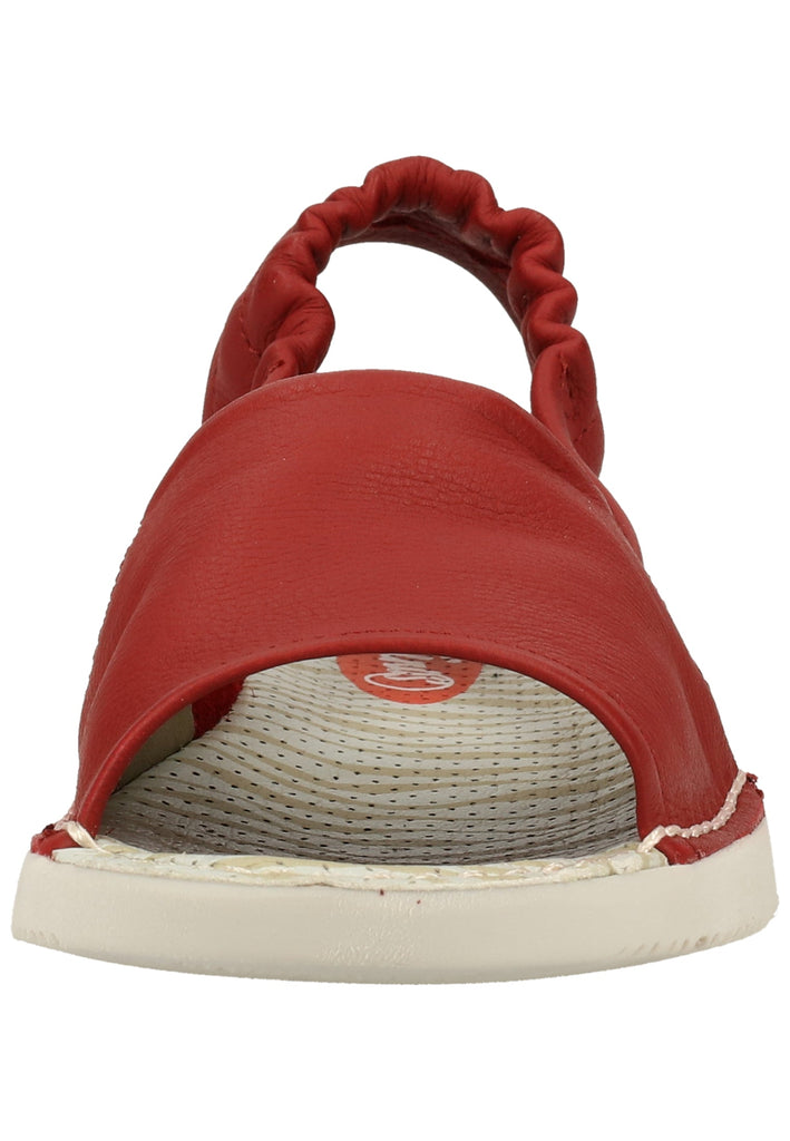 softinos Sandalen Leder/Textil Red - surf4shoes