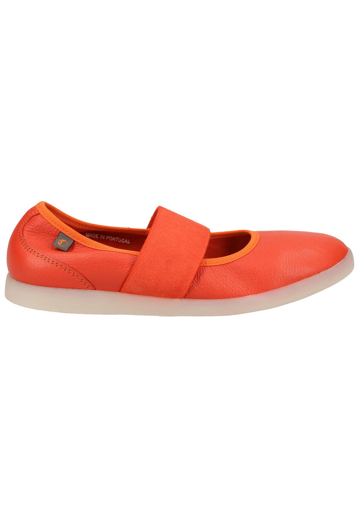 softinos Ballerinas Lederimitat Rot - surf4shoes