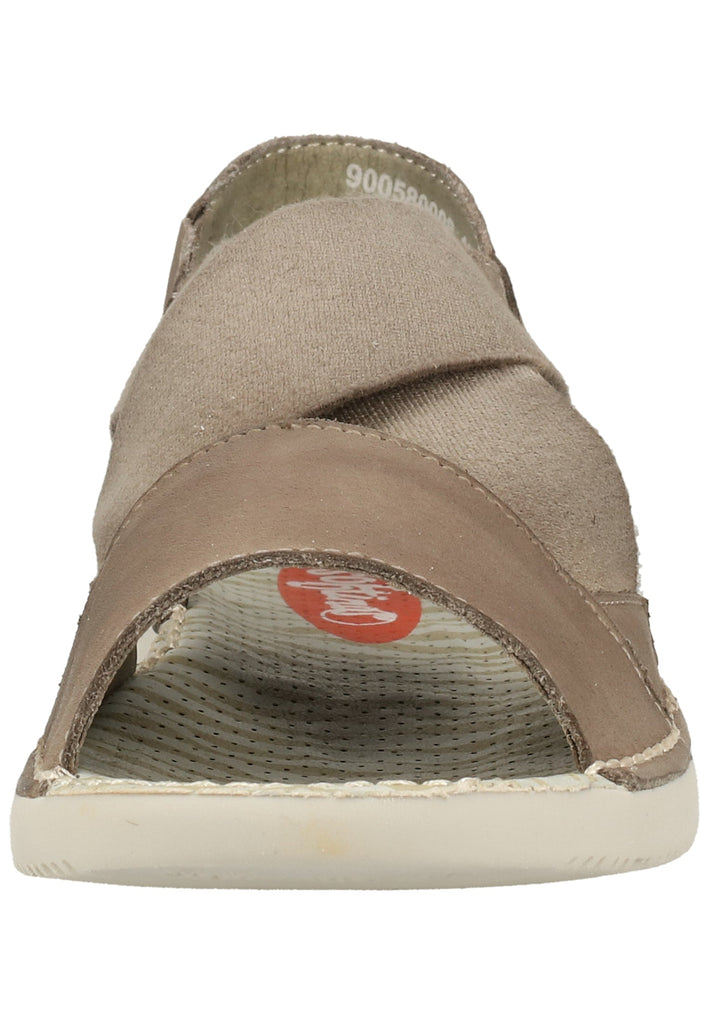 softinos Sandalen Leder/Textil Taupe - surf4shoes