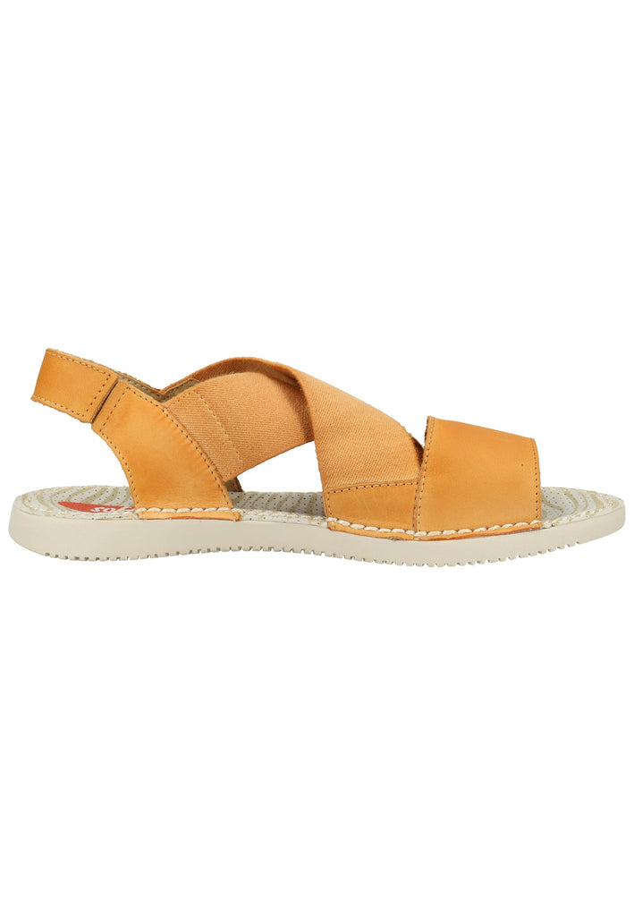 softinos Sandalen Leder/Textil Orange - surf4shoes