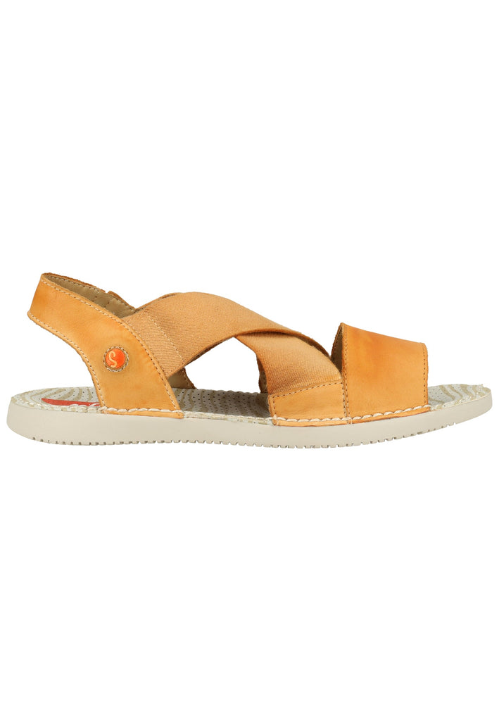 softinos Sandalen Leder/Textil Orange - surf4shoes
