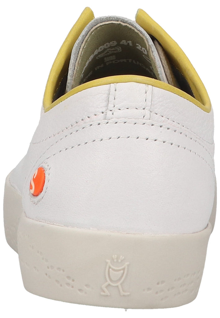 softinos Sneaker Leder Weiß/Gelb - surf4shoes