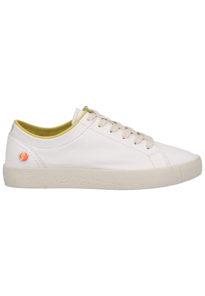 softinos Sneaker Leder Weiß/Gelb - surf4shoes