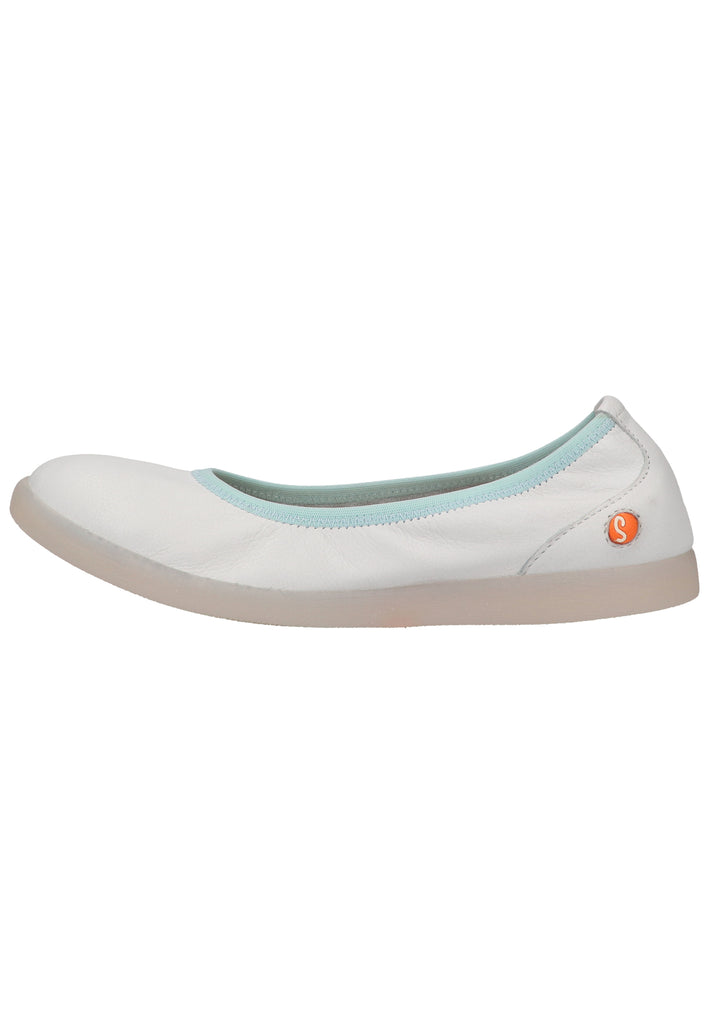 softinos Ballerinas Leder Weiß - surf4shoes