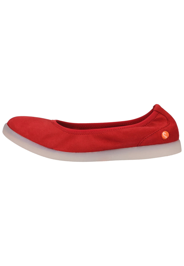 softinos Ballerinas Leder Rot - surf4shoes