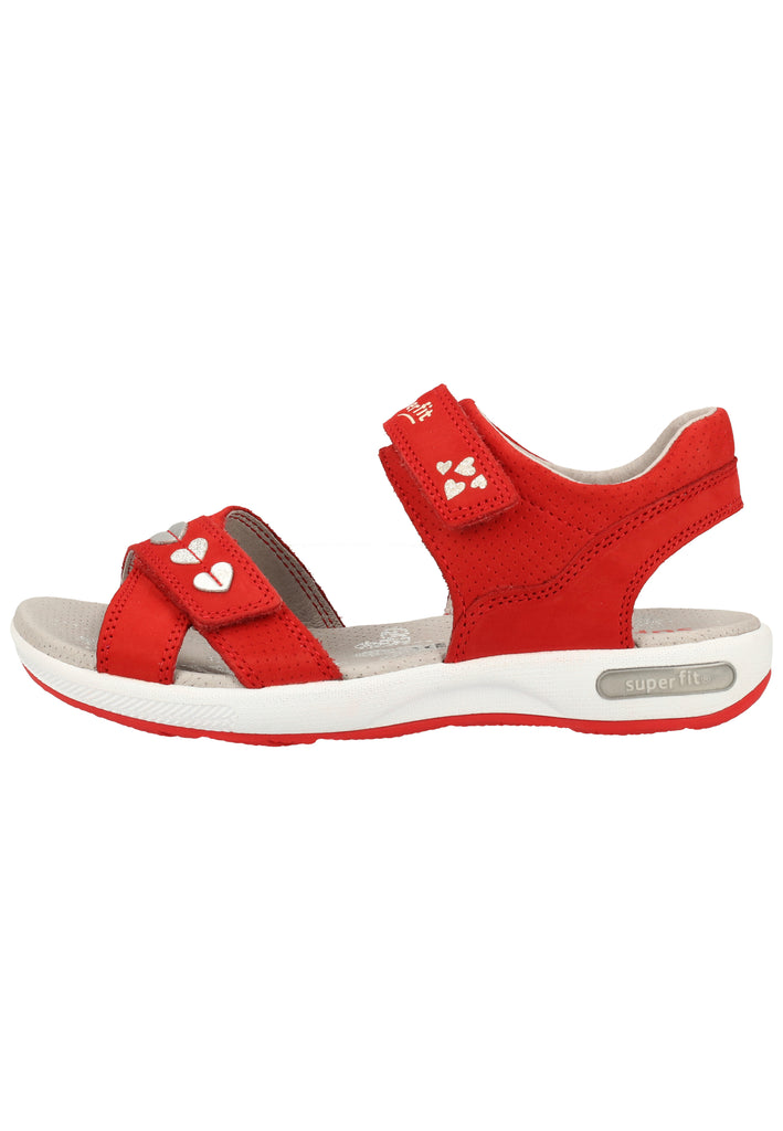 Superfit Sandalen Nubukleder Rot - surf4shoes
