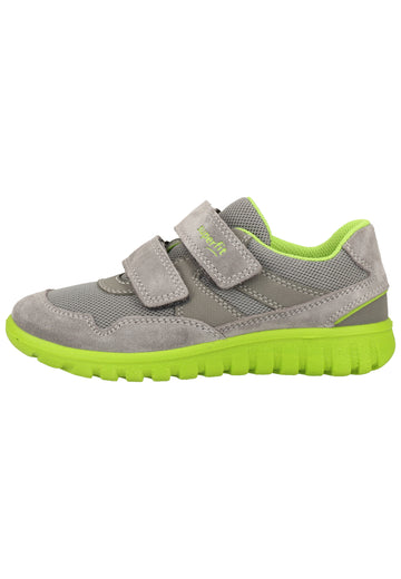Superfit Halbschuhe Veloursleder/Textil Grau/Grün - surf4shoes