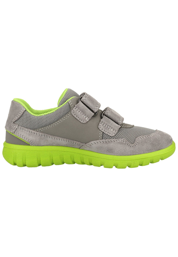 Superfit Halbschuhe Veloursleder/Textil Grau/Grün - surf4shoes
