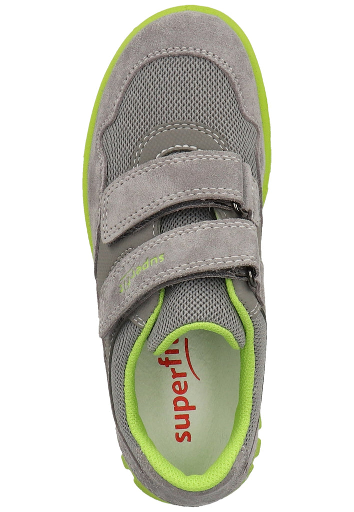 Superfit Halbschuhe Veloursleder/Textil Grau/Grün - surf4shoes