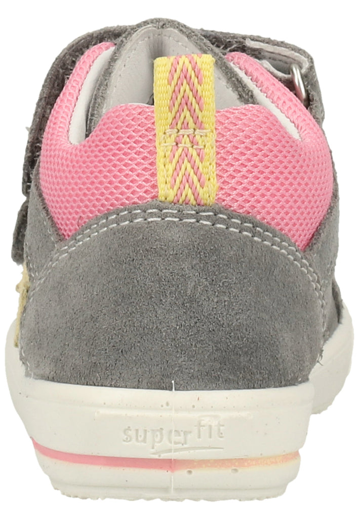 Superfit Halbschuhe Veloursleder Grau/gelb - surf4shoes